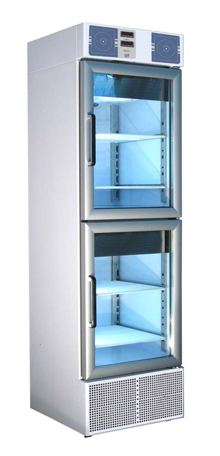 DS-S2M40GB/I - Refrig. +2�+8�C / +8� +16�C 400 LT 2 glass door